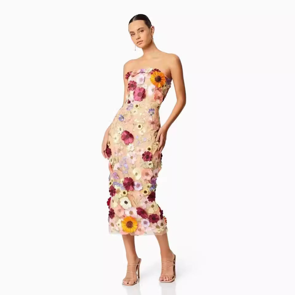 Midi-feestjurk Elegante Jurk voor Vrouw