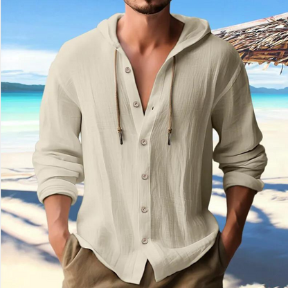 Herenshirt Capuchon Casual Modern Sportief