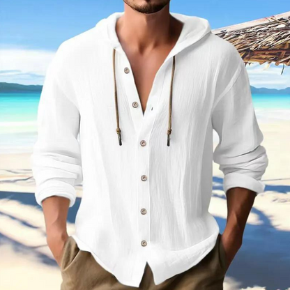 Herenshirt Capuchon Casual Modern Sportief