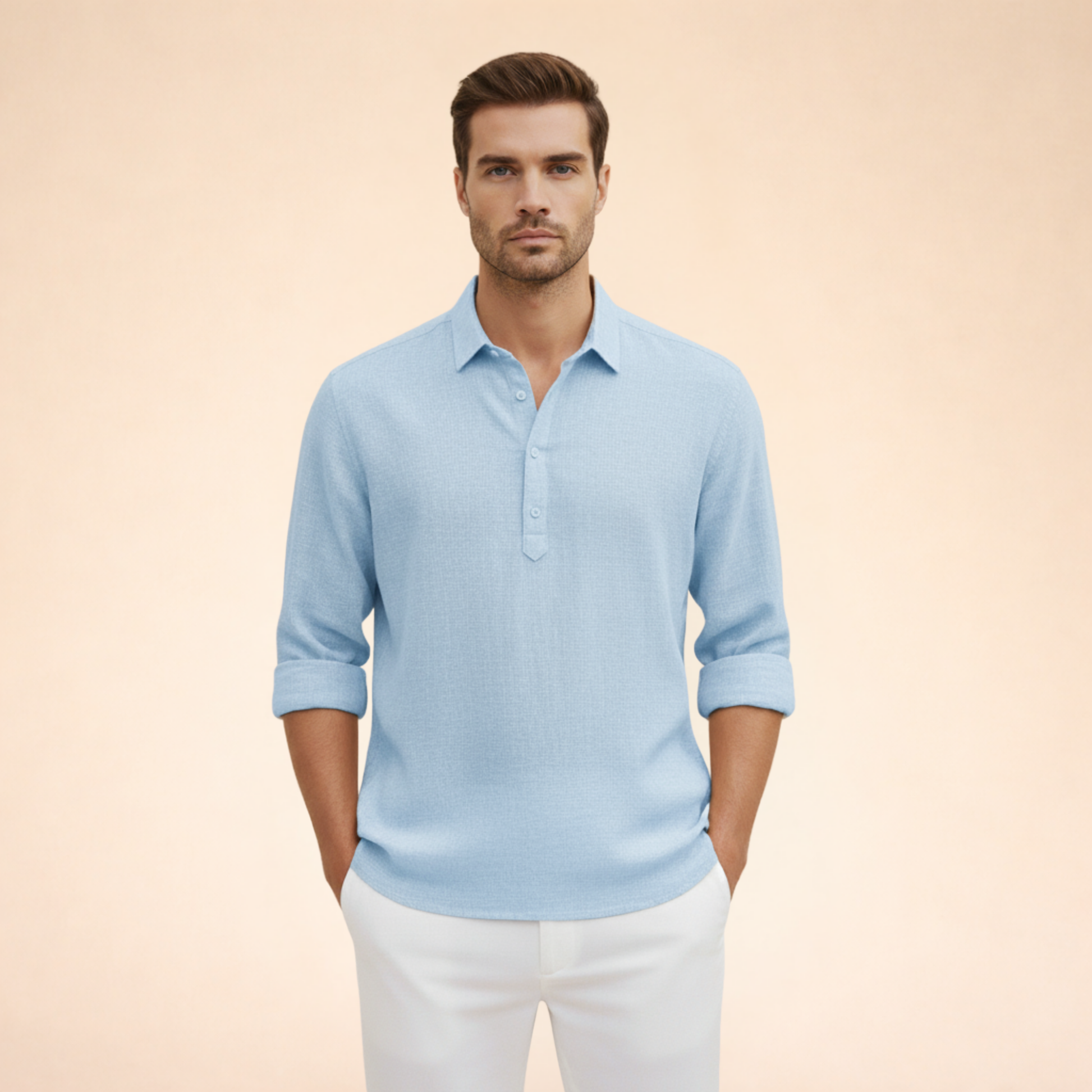 Linnen Polo Shirt Elegante en Ademend - StudioMarella