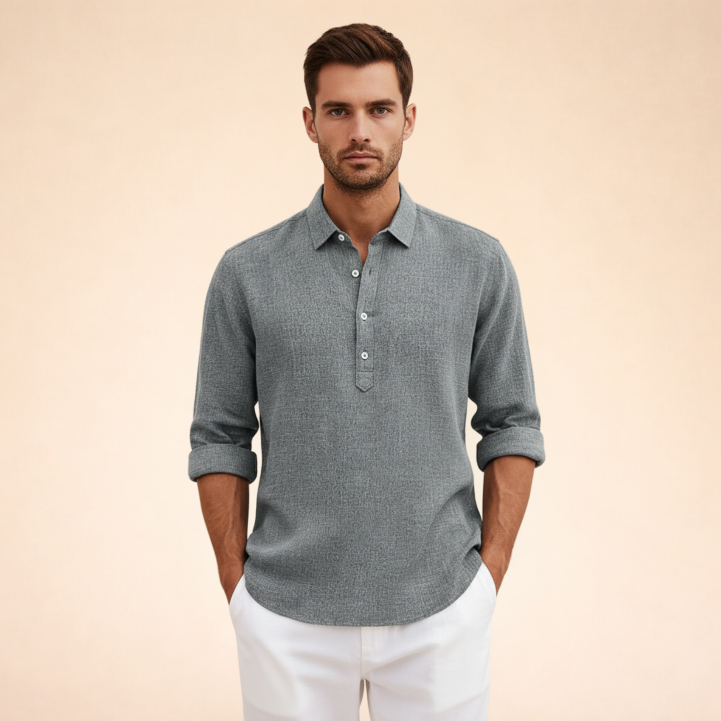 Linnen Polo Shirt Elegante en Ademend