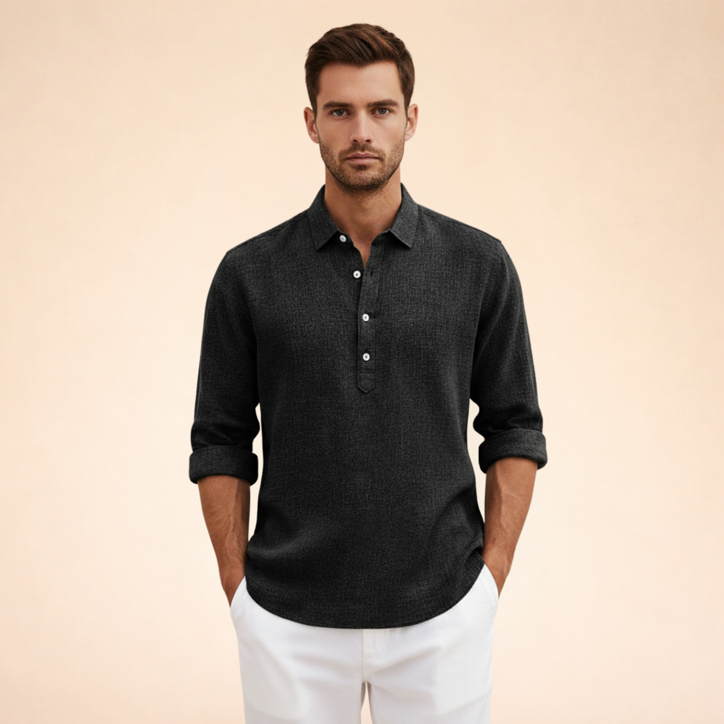Linnen Polo Shirt Elegante en Ademend