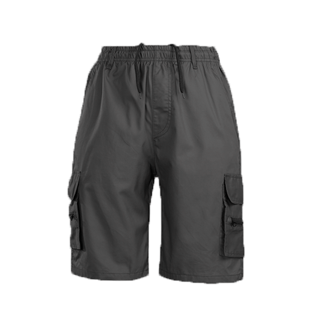Heren Cargo Broek Zwart Katoen Shorts