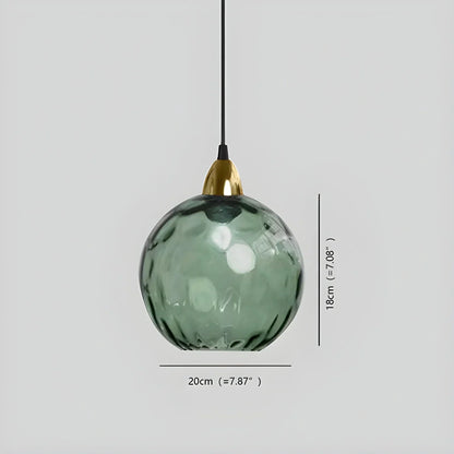 Hanglamp Glas E26 20 cm Grijs Eettafel Woonkamer Slaapkamer Rookglas Bollamp Pendellamp Sfeerverlichting
