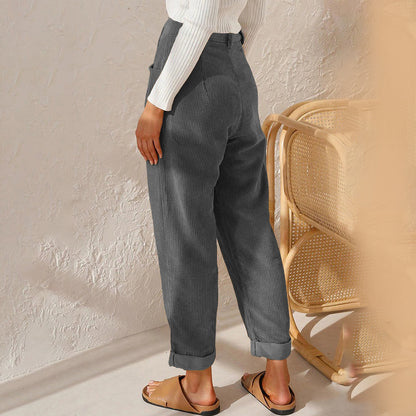 Dames Broek Linnen Look Zomerkleding Casual
