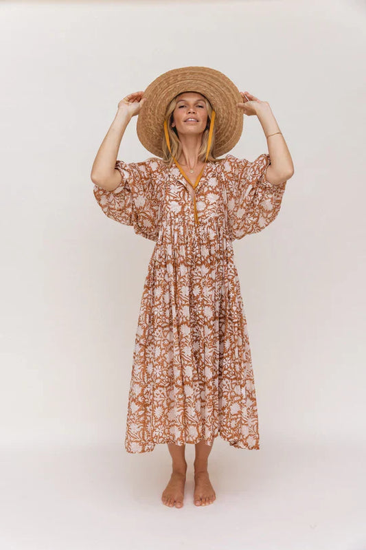 Vrouwelijke Zomerjurk met Halve Mouwen Casual Jurk - StudioMarella