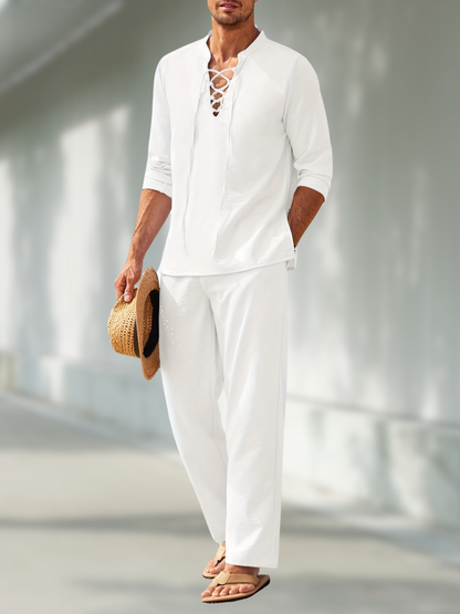 Stijlvolle Heren Zomerkostuum Comfortabel Elegance - StudioMarella