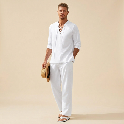 Stijlvolle Heren Zomerkostuum Comfortabel Elegance