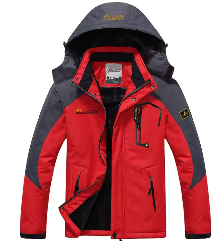 Ski Jas Waterdicht met Cappuccio voor Mannen