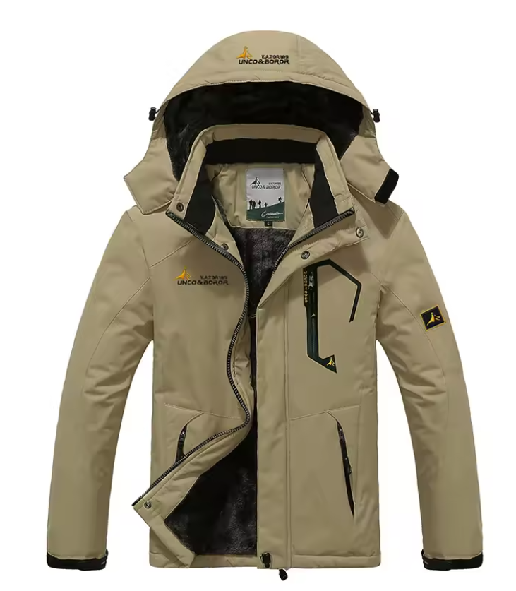 Ski Jas Waterdicht met Cappuccio voor Mannen