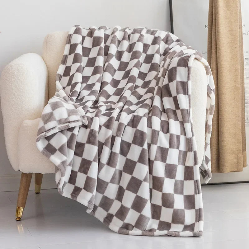 Dazzluxe Plaid Flanel Dekbed Zacht en Warm