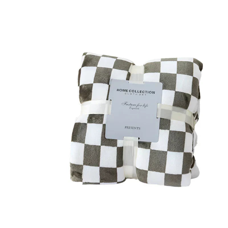 Dazzluxe Plaid Flanel Dekbed Zacht en Warm