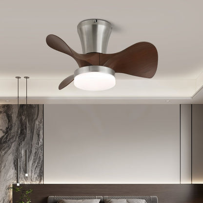 Moderne Plafondventilator met Verlichting en Houten Bladen – 3 Snelheden & Afstandsbediening 55cm