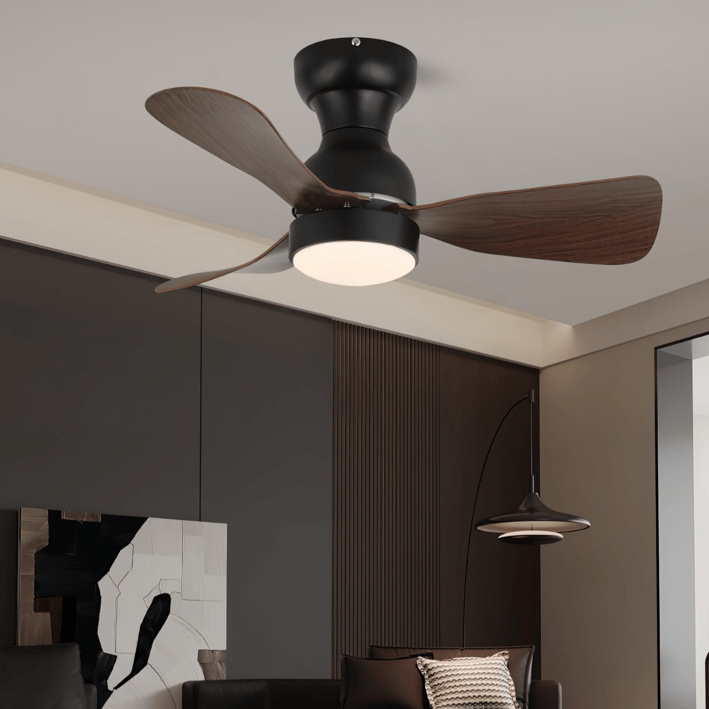 Moderne Plafondventilator met Geïntegreerde LED-Verlichting Ø70 cm – Stilte & Stijl