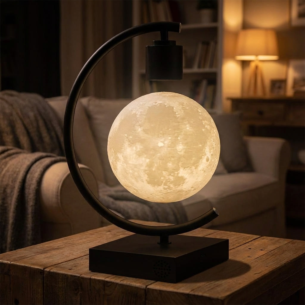 Zwevende Maanlamp Magnetisch Leviterend LED Dimbaar Ø14cm Woonkamer Slaapkamer Bureaulamp Nachtlamp Cadeau Sfeerverlichting