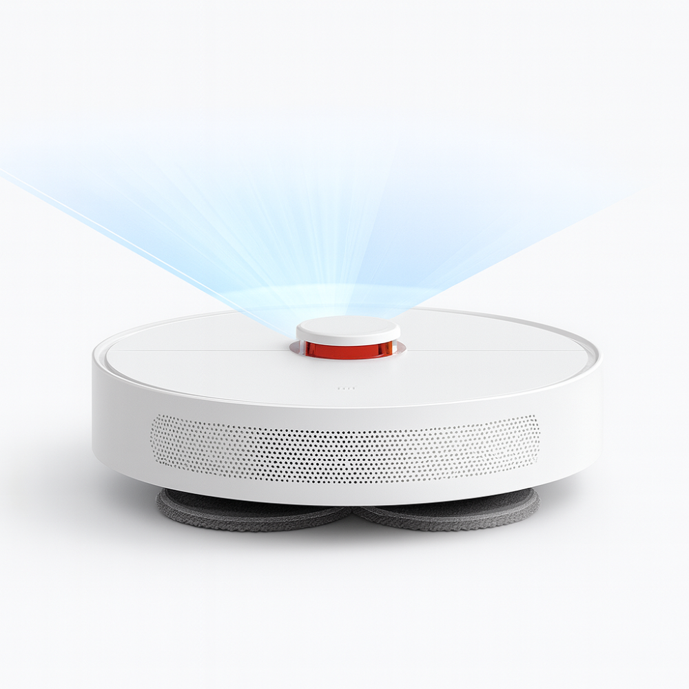 Compacte Robotstofzuiger met AI Navigatie voor Tapijt Parket Laminaat