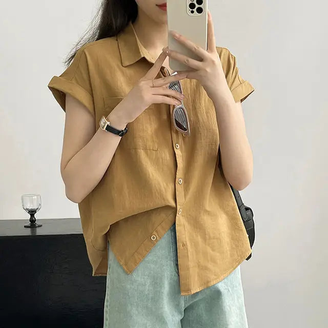Vrouwelijke Blouse Klassiek Vintage Stijl