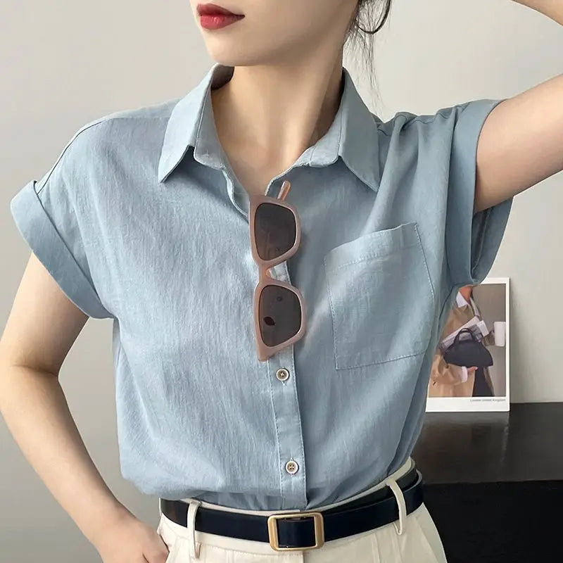 Vrouwelijke Blouse Klassiek Vintage Stijl