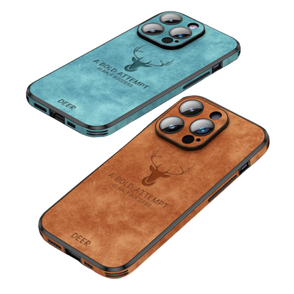 Smartphone Hoesje in Leerlook — Slank Design met Valbescheming & MagSafe-Compatibiliteit voor iPhone 16/15/14/13/12