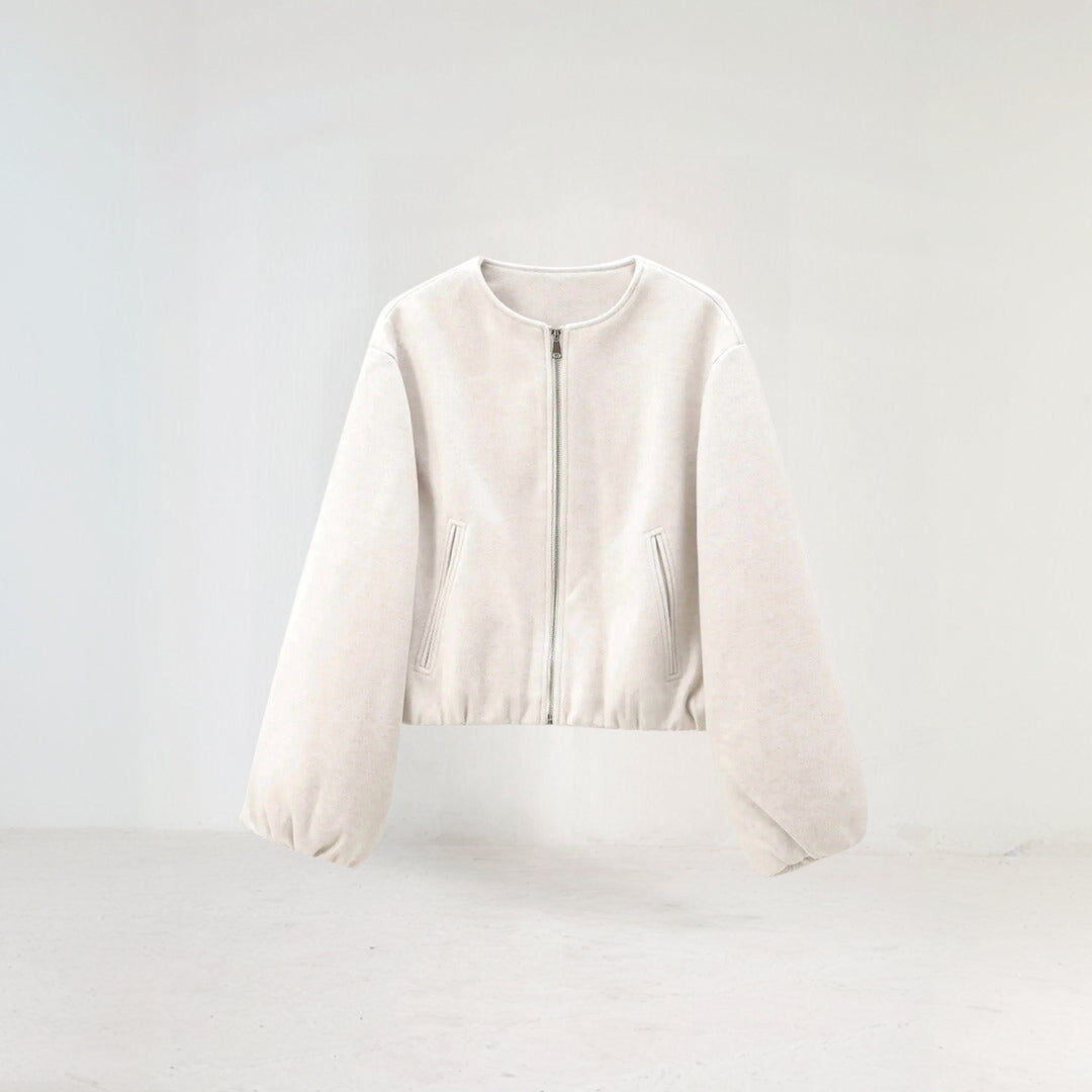 Korte Jas Met Ballonmouwen Delfina Stijl
