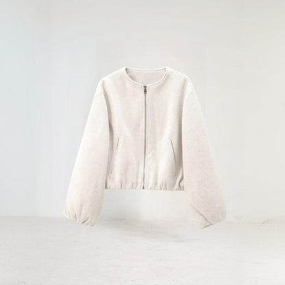Korte Jas Met Ballonmouwen Delfina Stijl