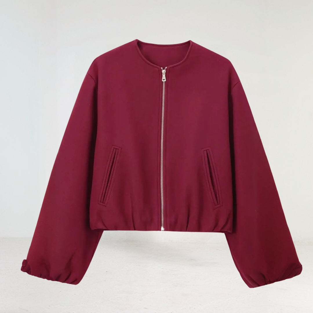Korte Jas Met Ballonmouwen Delfina Stijl