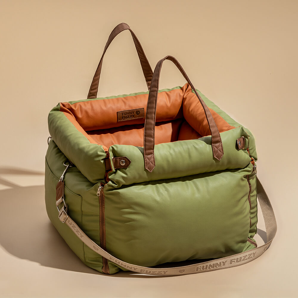 Auto Hondenmand Reistas Veilig & Comfortabel Zwart Grijs Oranje Beige Hondenmand Auto voor Kleine tot Middelgrote Honden