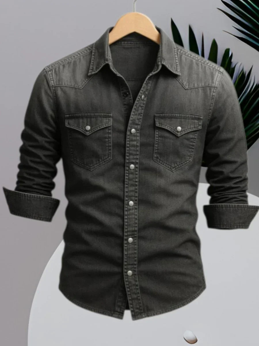Denim overhemd Heren | Tijdloos Design & Makkelijk te Layeren
