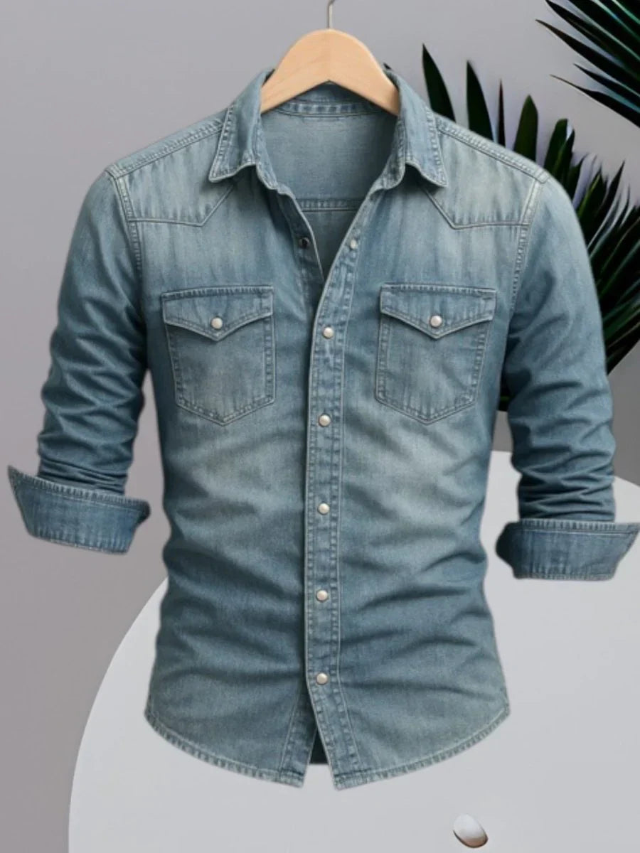 Denim overhemd Heren | Tijdloos Design & Makkelijk te Layeren