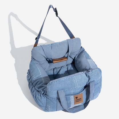 Hondenautostoel Draagbaar Reisbed Comfortabel Bolster Veilige Zetel voor Kleine Honden Katten Huisdieren