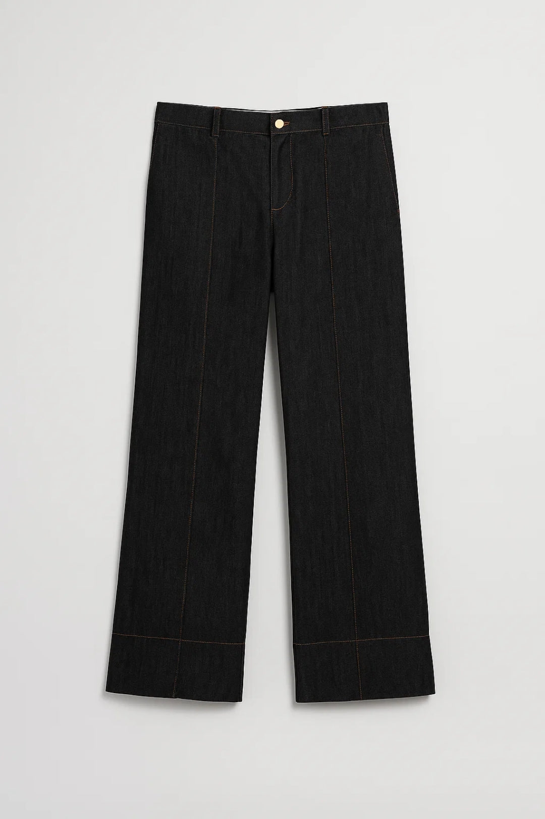Dames Jeans Set Wide Leg met Overhemd Casual Stijl