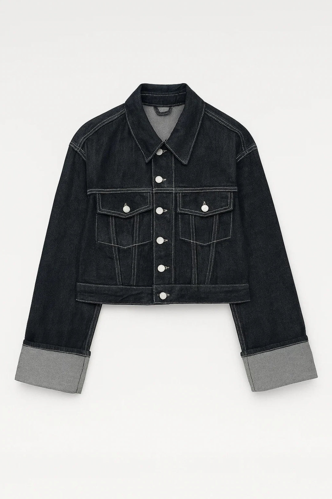 Jeans Set met Getailleerd Jack en Wijde Broek