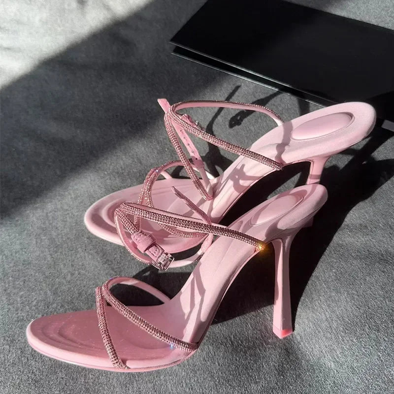 Vrouwelijke Sandalen met Hoge Hak Glamour Design