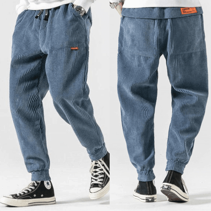Heren Corduroy Broek Comfortabel Zittend Relaxt Model