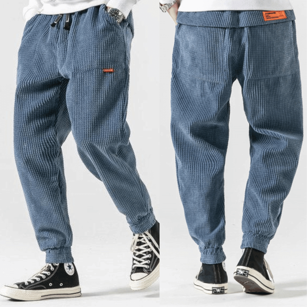 Heren Corduroy Broek Comfortabel en Ruim Zittend