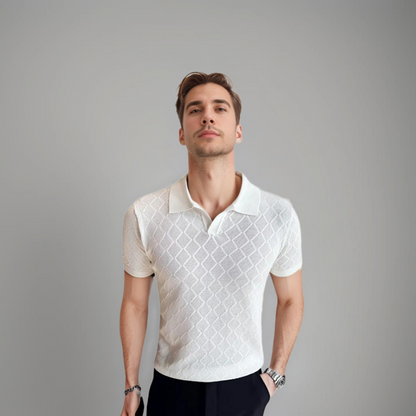 Heren Polo Wit Klassieke Stijl Casual Kleding