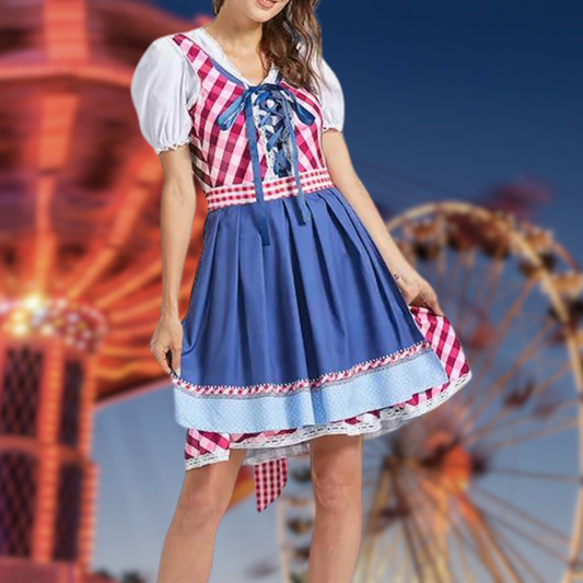 Dames Dirndlkleding Trachtig Aline Stijlvol Oktoberfest Jurk - StudioMarella