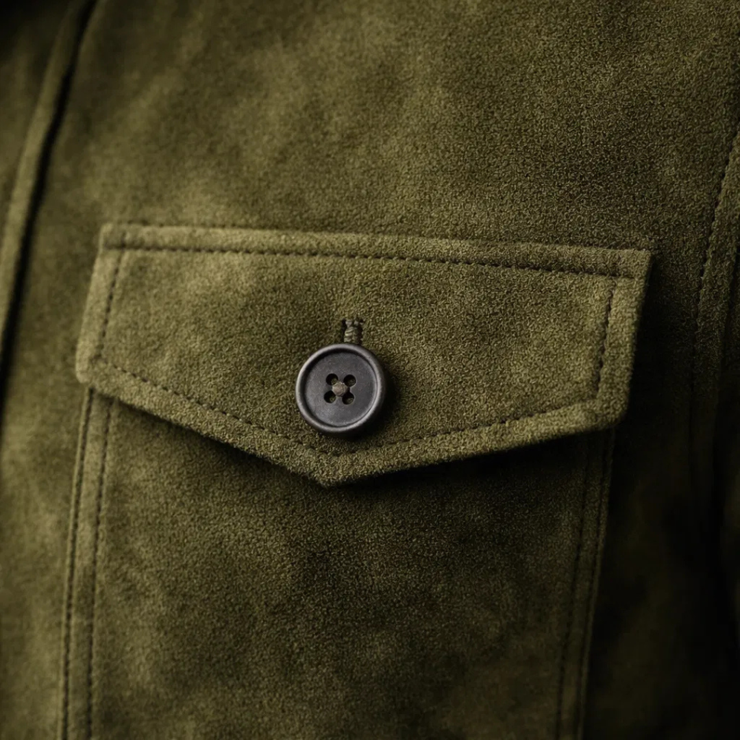 Heren Jas Suède Regular Fit