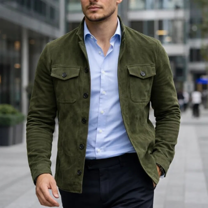 Heren Jas Suède Regular Fit