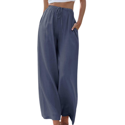 Linnen Broek Elegante Katoen Zomerkleding voor Dames