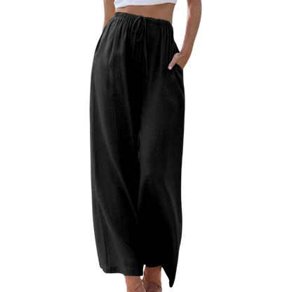 Linnen Broek Elegante Katoen Zomerkleding voor Dames