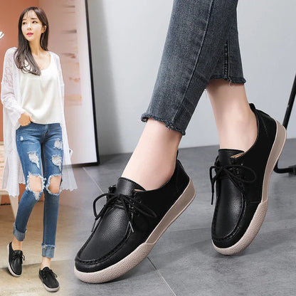 Damesloafers van Echt Leder Comfortabel en Opvouwbaar