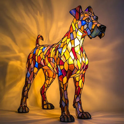 Decoratieve Hondenlamp met Uniek Motief – Sfeerverlichting voor Hondliefhebbers