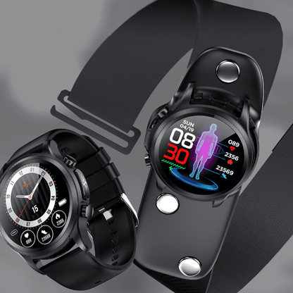 Slimme Gezondheidshorloge met Bloedsuikermeting & Hartslagmeter Waterdicht Fitness Tracker Smartwatch