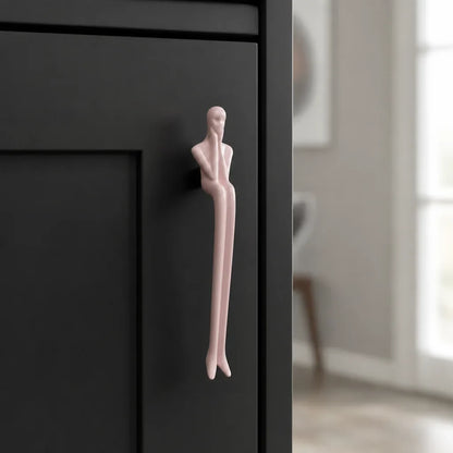 Diana Post-Impressionism Retro Art Thinker Brass Cabinet Handle