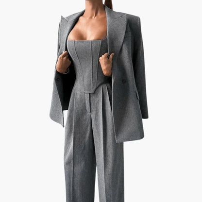 Diana Zwart Dames Pak | Elegant 2 Delig, Tailored Fit 1
