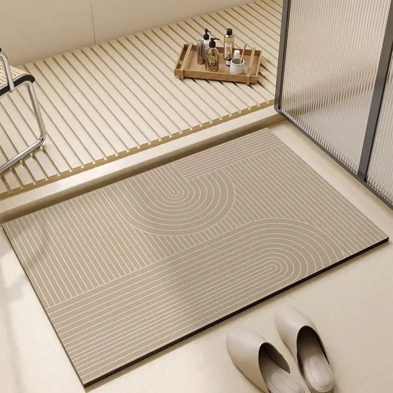 Diatomiet Badmat Antislip Sneldrogend Absorberend Badkamer Vloermat 30x40cm