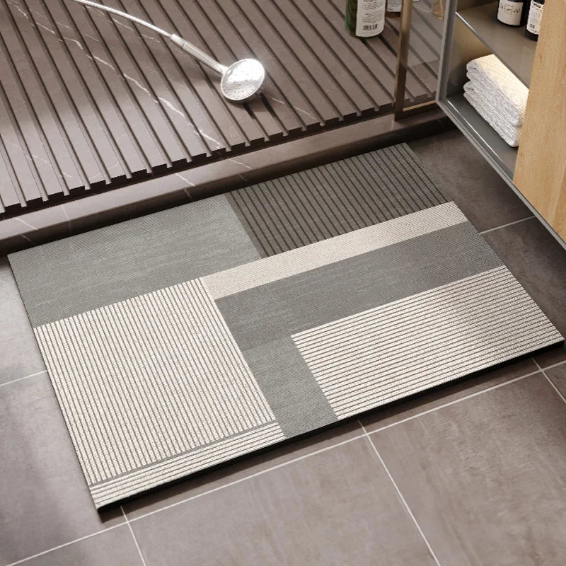 Diatomiet Badmat Antislip Sneldrogend Absorberend Badkamer Vloermat 30x40cm