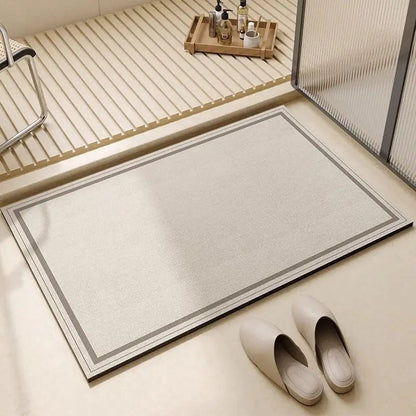 Diatomiet Badmat Antislip Sneldrogend Absorberend Badkamer Vloermat 30x40cm