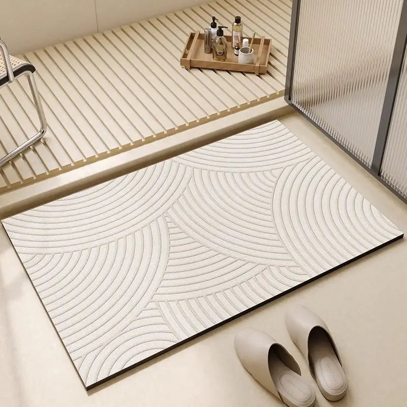Diatomiet Badmat Antislip Sneldrogend Absorberend Badkamer Vloermat 30x40cm